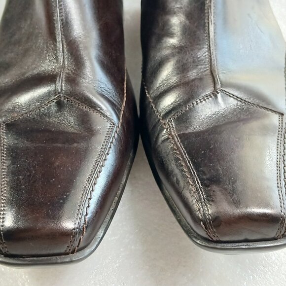 Mezlan Dark Brown Leather Chelsea Boots Mens 10.5 w/ Box & Dust Bag Excellent - Picture 8 of 16